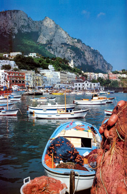 View of Capri from the sea