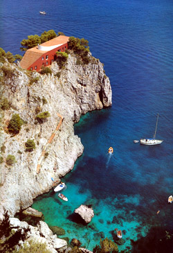 Punta Massullo con Villa di Curzio Malaparte