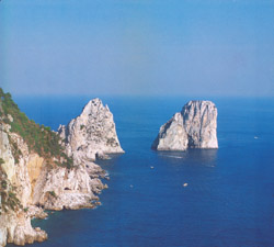 The famous Faraglioni Rocks