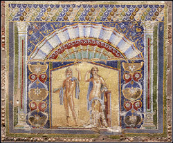 Mosaic of Neptune and Amphitrite in Herculaneum