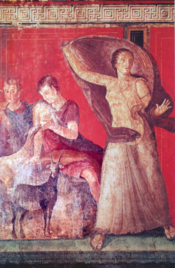 Affresco della Villa dei Misteri a Pompei
