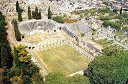 Il quartiere dei Teatri a Pompei