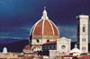 The Cupola of Brunelleschi and Giotto's bell tower in Florence