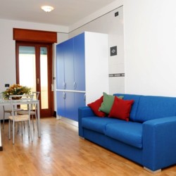 The living room of Casa Azzurra