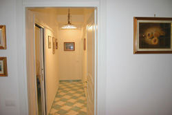 Home in Sorrento: The corridor of Marina Grande apartment at Sorrento