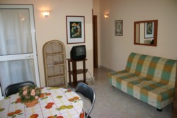 S�jour avec divan lit double
