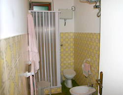 The bathroom with shower