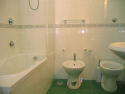 Bathroom of the Papavero Apartment