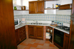 Kitchen of Sara apartment in Sant'Agnello
