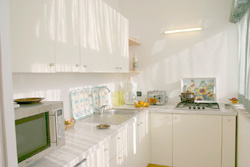 The kitchen of Emilia apartment in Sorrento centre