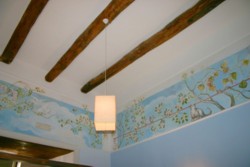 Decorated wood ceilings