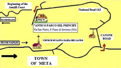 Amalfi Coast Flat: Map to reach the Residence and Vicalvano Type C Flat on Amalfi Coast