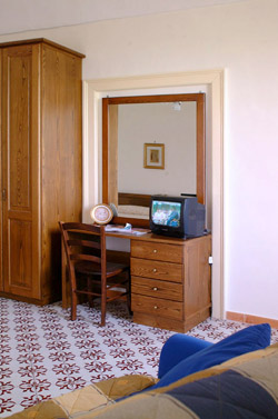 Detail of  the double room of 