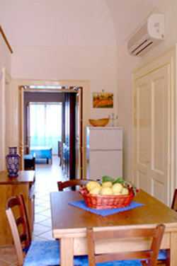 The double room seen from the kitchen
