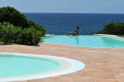 The Swimming Pool with sea view