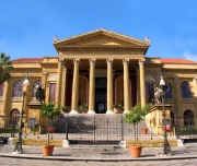 The Massimo theatre nearby