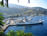 View of Lipari port
