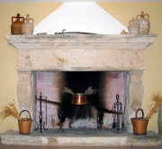 Fireplace of the studio