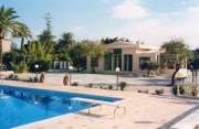 Exterior of the Villa with the swimming pool