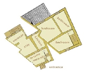 Plan of Sottili apartment