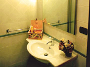 The bathroom of the De' Castellani Apartment