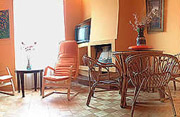 Rome Lodging: Living room with table of Filiberto Lodging