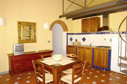 Florence Vacation Apartment: Dining-room with kitchen of Benozzo Apartment in Florence