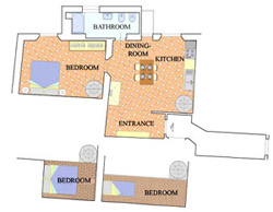 Tuscany Florence Lodging: Map of Lippi Lodging