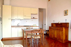 Apartment in Florence: Kitchen with table of Donzella Apartment