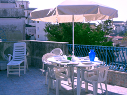 Terrace of the Papavero Apartment