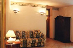Amalfi Coast Flat: Small living-room with the sopha-bed for two people of Vicalvano Type C Flat on Amalfi Coast