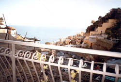 Apartment in Positano: Sea-view from the small terrace of Ludovica Type D Apartment in Positano