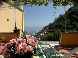 Positano Apartment: Sea-view from the large terrace of Romantica Apartment in Positano