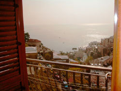 Positano Apartment: Sea-view from the small terrace of Ludovica Type B Apartment in Positano