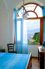 Sorrento apartment: Double room of Michela apartment with a stunning sea-view