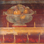 A fresco representing some figs